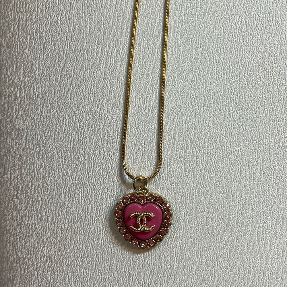 Cc Charms With Unbranded Stainless Steel Chain Preowned